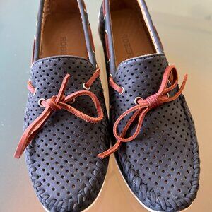 Robert Zur - Venetian- Black Cash/G. Metal Combo Loafers - Size 6AAAA (Narrow)